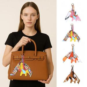 [루즈루나] 칸나 가방 키링 스카프 스트랩 키홀더 열쇠고리 J300