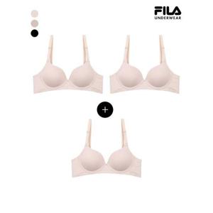[휠라 언더웨어]에센셜 메쉬 아웃밴드 노와이어 브라 3매입 (FI4BAF6662F_3SKU)