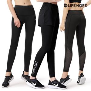 라이프모어 요가/헬스복 짱짱한 반바지레깅스 5종택1