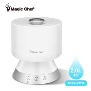 매직쉐프 상부급수식 7칼라 무드등가습기 화이트, 실버(MEHU-S25W/MEHU-S25S)