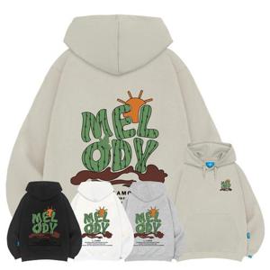 엘라모 기모H 멜로디 후드티 남녀공용 빅사이즈 M~4XL