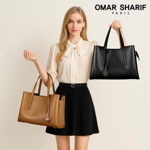 [오마샤리프] 천연소가죽 여성 토트백 겸 숄더백 OS1121