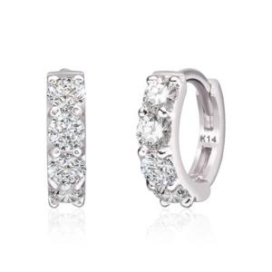 갤러리아_[비앤비골드] 18K 모이사나이트 원터치 링 귀걸이 한쌍 JNE37865