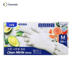 크린랩 크린 니트릴 장갑 100개입 M (WB5D6B2)