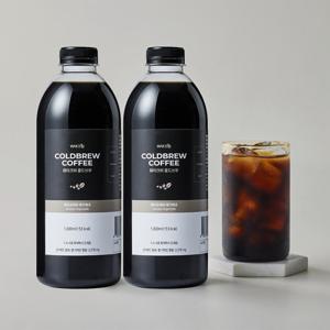[웨이크비 커피] 콜드브루 원액 더치커피 에티오피아 예가체프 1L x 2병