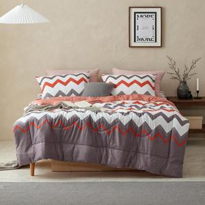 [벨리에르] 카우니 ED 소프트플란넬 이불 토퍼 베개커버 풀세트(퀸)