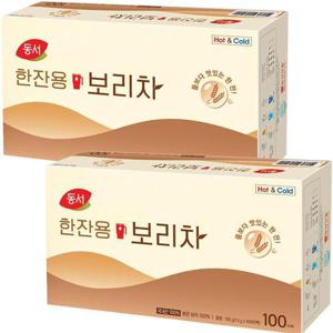 [동서]동서 한잔용 보리차 100T X 2개/보리 100% 일회용 티백 (12059282)