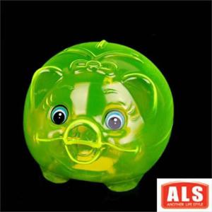 인테리어소품 방꾸미기 훼미리 돼지저금통 대2호 그린