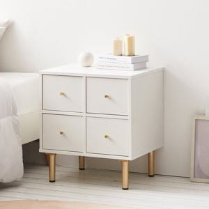 나무뜰 리코 4칸서랍 침대 협탁 미니 서랍장 CNM177