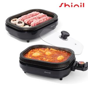 ★[시크릿특가 I 신일]★ 가정용 2in1 멀티 전기그릴 전기팬 전골팬 전기후라이팬 SGK-CM490Y