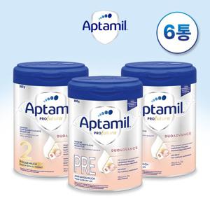 [독일직구] 압타밀 프로푸트라 듀어 어드밴스 프레 1단계 2단계 800g 6통세트 / 독일내수용 / 무료배송