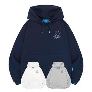 엘라모 기모H 웨일테일 후드티 남녀공용 빅사이즈 M~4XL