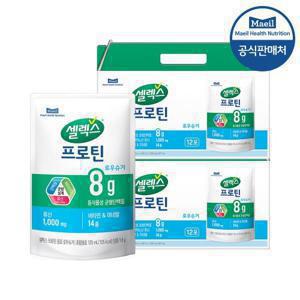 셀렉스 프로틴음료 로우슈거 파우치 125ml 24입(12개입 2박스)