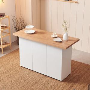 나무뜰 크리미 1400 수납 홈바 아일랜드 식탁 MWF157