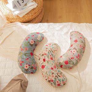 린넨 아이리스 운두 메밀베개 반달모양 목지지 수면