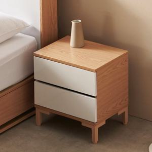 (착불) 마틴 2단 서랍 침대 옆 선반 미니 협탁 400 수납 소형 낮은 협탁테이블