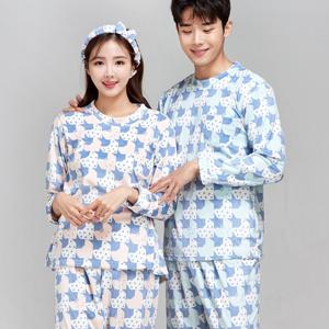 이라인 국산 울트라밍크 도트폭스 수면잠옷 [파자마/커플잠옷]