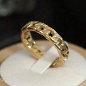 써지컬스틸 5mm무광골드 반지 14k도금