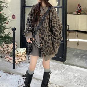 [모니카제이]레오파드 오버핏 가디건(n1257)