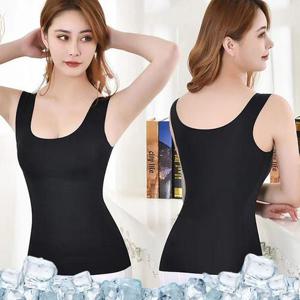 [로즈엘리][2컬러] 여름 심리스 퀵드라이 캡나시 패드내장 브라나시