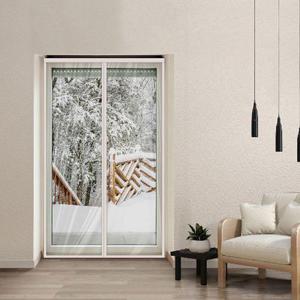 (WDA3F4F) 프리미엄 보온용 자석 방풍커튼 소 화이트