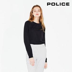 [폴리스]폴리스 여성 엠보 로고 라운드 티셔츠 PCLT115BKW