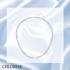 [클로리에] 925 실버 볼륨 클립 체인 목걸이