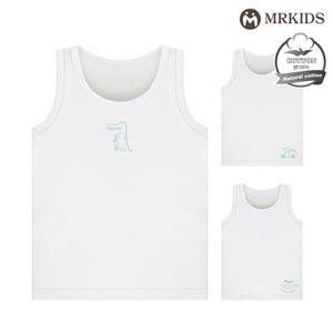 크로커 순면 남아런닝 아동나시속옷 3종세트