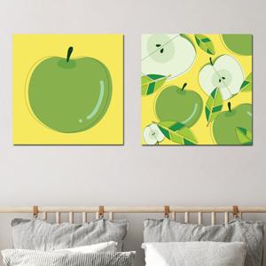 [아트빌리지]개업 집들이 인테리어 사과 그림액자 (40x40cm)
