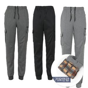 겨울신상 기모안감  남성 스판 카고 조거 트레이닝팬츠 츄리닝 운동복 작업복 겨울츄리닝
