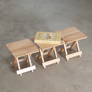 [무료배송] 원목 상판 일체형 접이식 선반의자 (중 size 1개)