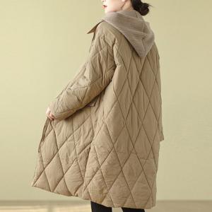 [몽벨리즈]헤라니트후드누빔롱코트 mde2301681