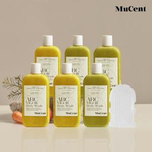 비거 바디워시 스크럽(옐로우 3개+라임 3개) / 바디글러브 1개 증정