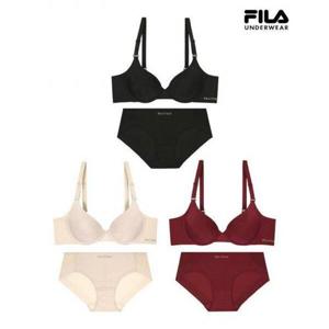 [휠라 언더웨어][휠라] 에센셜 프리미엄 프리컷 와이어 브라 세트 3종 택1 (FI4BAG3656F_SKU)