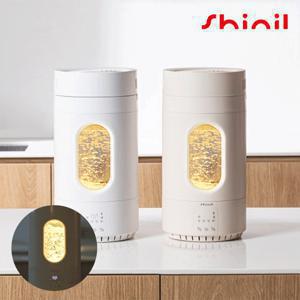 [시크릿특가 I 신일] 26년형 4L 더케어 가열식 가정용 스텐레스 무드등 원통형 물멍 가습기 SUH-BZ60T