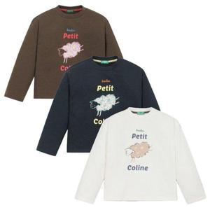 갤러리아_[베네통키즈] (이월) 양포인트 기모티셔츠 QATS13461