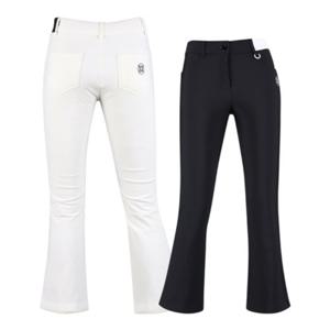 여성 겨울 골프웨어 패딩 편한 반밴딩 부츠컷 골프바지 L122042