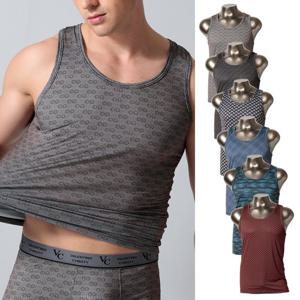 발렌티노크리스티 남성 런닝 6매 세트 민소매 그래픽 스판