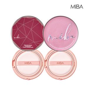 미바 왕쿠션 시즌3 극강커버 더레드+심플 혼합 패키지 (본품2+리필2)