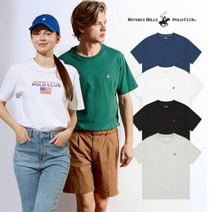 [매장동일 정품][비버리힐즈폴로클럽]25SS 남녀공용 클래식핏 져지 반팔티 6종 B