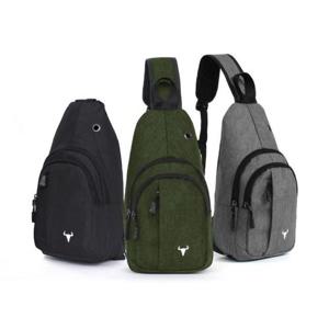 이어폰홀 남성옆으로메는가방 슬링백 여행용크로스백 (W83DA1D)