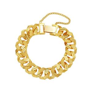 [한국금다이아몬드] 남자 순금 팔찌 팔각 콤비 체인 24K 37.5g 18K장식