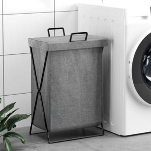 빨래바구니 빨래통 세탁바구니 빨래수거함 모던 페브릭 35X25X55 접이식