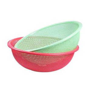 주방조리도구 채소 과일 다용도소쿠리 대 바구니 약45cm 색상랜덤