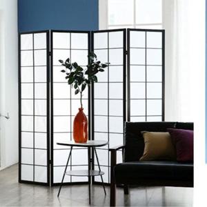 [무료배송] 예작 오리엔탈 격자원목 4단 파티션 공간분리 인테리어 가벽