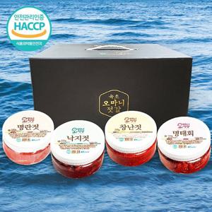 [웰굿]속초 젓갈 선물세트 3호(명태회,낙지,명란,창란,각350g)