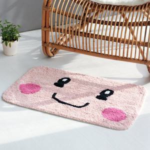 마켓비 LAUF 스마일 러그 70x45 사각 핑크