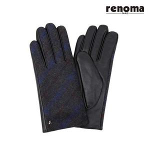 [레노마]스마트터치 패치 여성가죽장갑 RU-22921