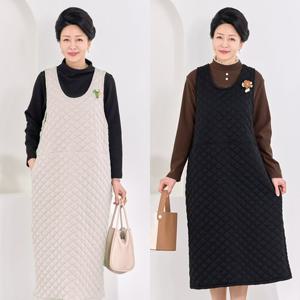 [엄마옷 로즈맘] 슈아조끼누빔원피스