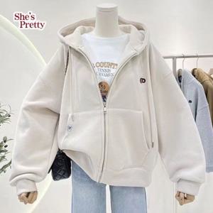 [쉬즈프리티] 투랑박시기모후드집업 L까지_여성후드맨투맨